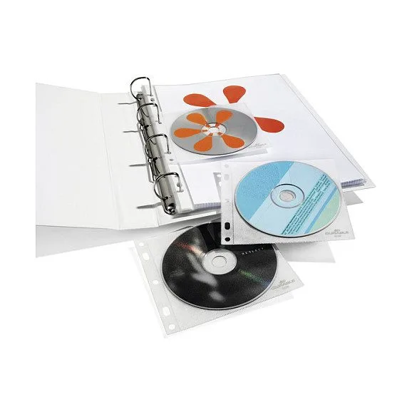 1er CD-/DVD-Hüllen Cover FILE abheftbar transparent, 10 St. — image 2