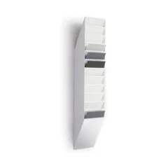 FLEXIBOXX Wandprospekthalter DIN A4 12-Fach weiß