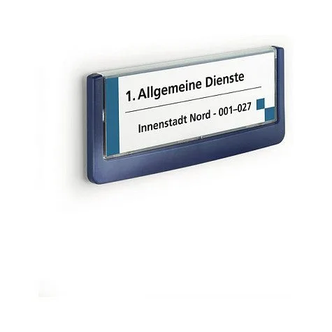 Türschild 14,9 x 5,25 cm dunkelblau — image 1