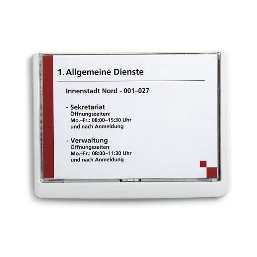 Türschild 21,0 x 14,85 cm weiß — image 1