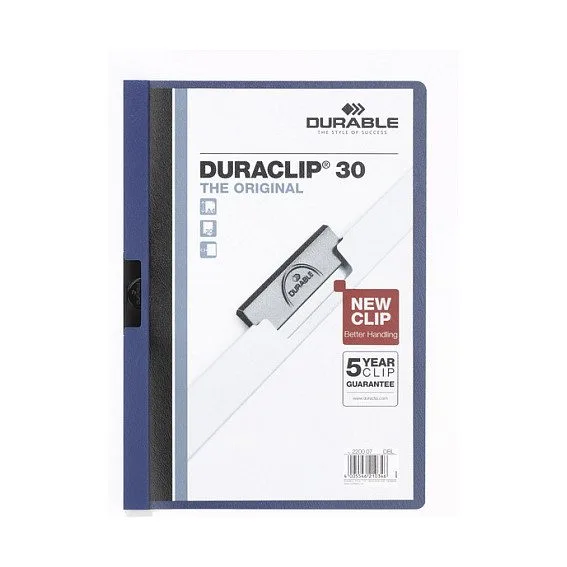 Klemmhefter Duraclip DIN A4 dunkelblau — image 1