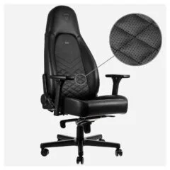 noblechairs ICON Gaming Stuhl - schwarz/schwarz