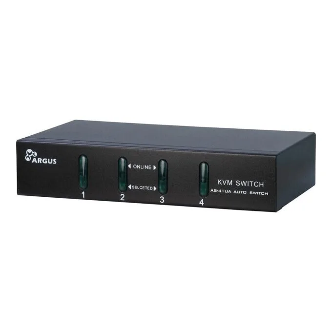 Inter-Tech KVM Switch AS-41UA VGA, 4 Port, Metall V2 — image 3