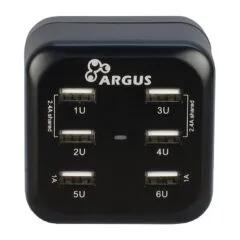 Inter-Tech Ladegerät Argus LS-6US 80mm USB 5V Steckdose