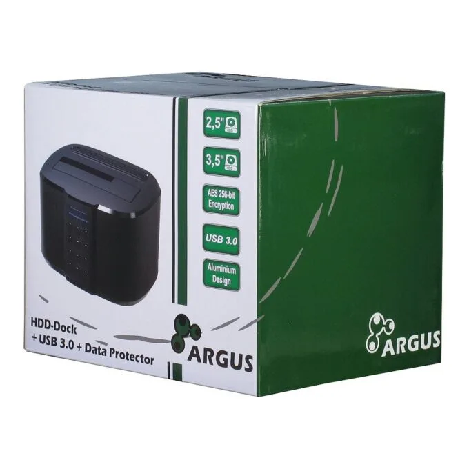 Inter-Tech Dockingstation GD-PDLK02 black USB3.0 m. Code — image 7