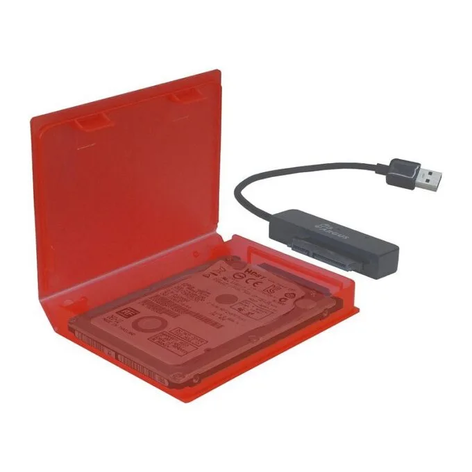 HDD Schutzbox 2,5" Kunststoff rot — image 2