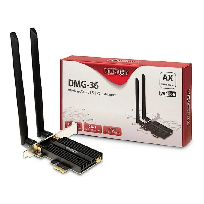 Inter-Tech Wi-Fi6E+ BT5.2 PCIe Adapter DMG-36 5400 Mbps retail — image 1