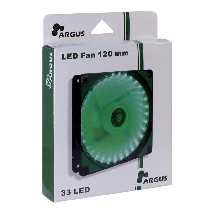 Inter-Tech Lüfter 120*120*25 ARGUS L-12025 GR, grün — image 4