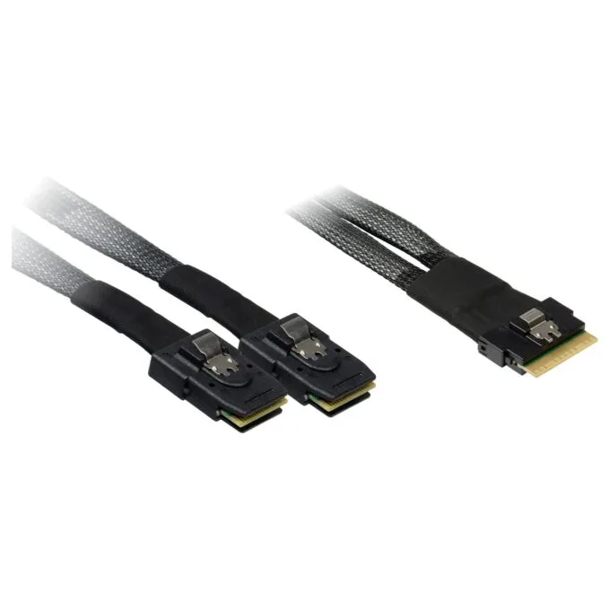Inter-Tech Kabel SFF 8654-8x - SFF 8087-2x 0,75m — image 1