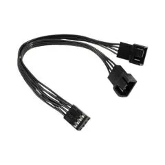 Inter-Tech AC PWM-Y-2, Kabel 15cm, 2-fach (Bulk)