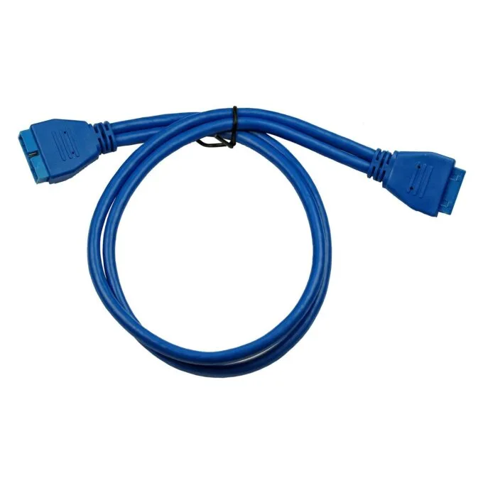 Inter-Tech Kabel 1x USB3.0M 20PIN -> 1x USB3.0 F 20 Pin 0,5m — image 1