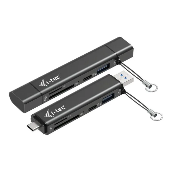 I-TEC USB-C / USB-A Dongle SD TF and 2x USB 1x USB-A 1x USB-C — image 1