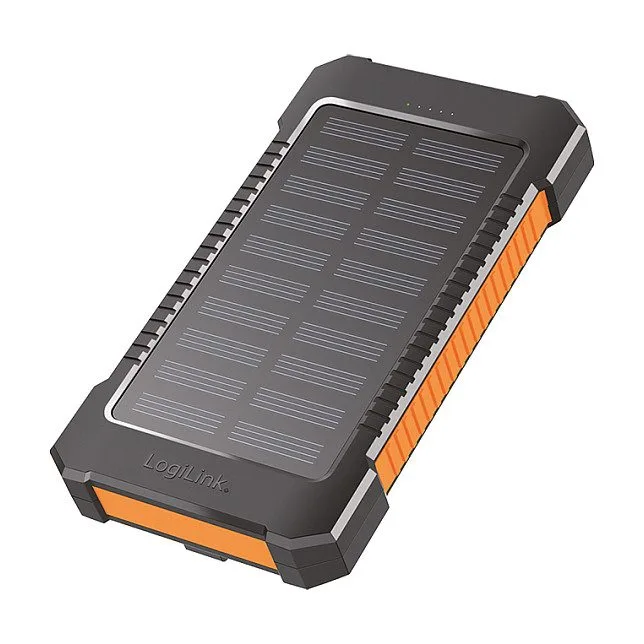 LOGILINK Solar-Powerbank 6000mAh USB-C, IP65, schwarz — image 1