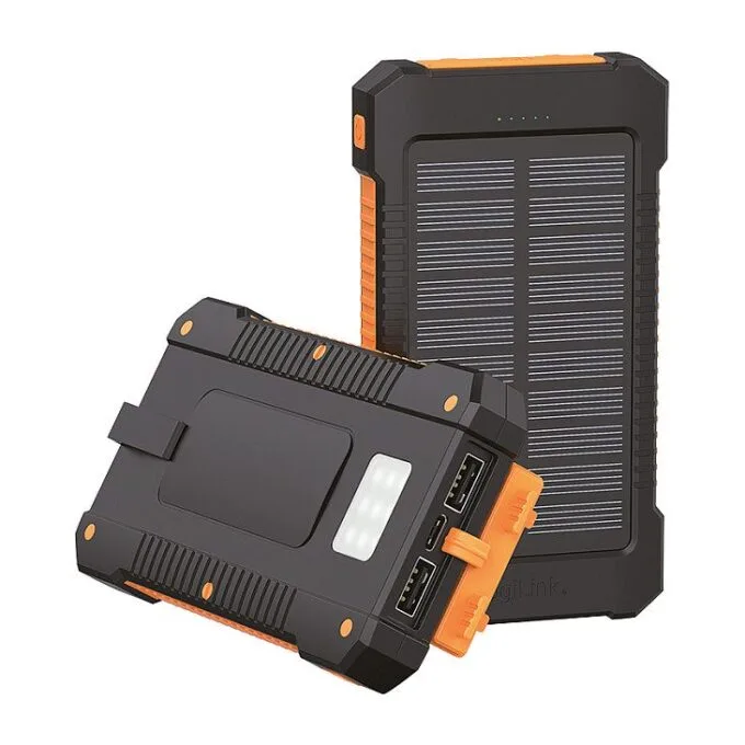 LOGILINK Solar-Powerbank 6000mAh USB-C, IP65, schwarz — image 2
