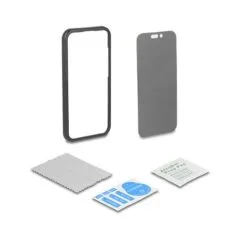 Schutzfolie für iPhone 16 Pro mit Sichtschutz aus gehärtetem Glas Anti Spy 2 Wege Blickschutz mit Installationshilfe