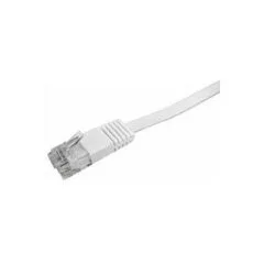 Patch cable flat Cat.5e U/UTP, white, 7,5m