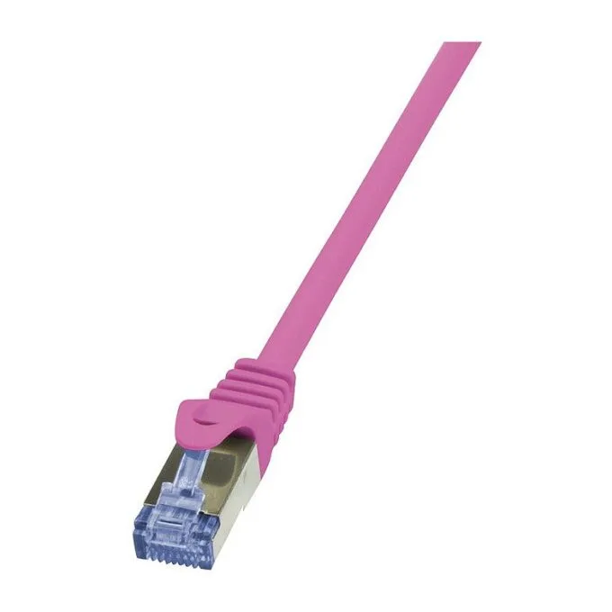 Patch Cable Cat.6A S/FTP pink 1,00m, PrimeLine — image 1