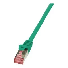 Patch Cable Cat.6 S/FTP green 0,25m, PrimeLine