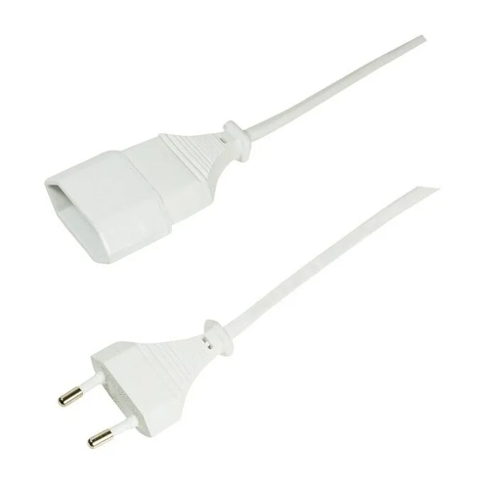 Power cable extension, CEE 7/16, white, 3 m — image 2