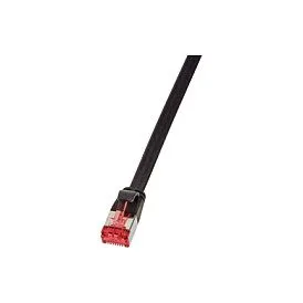 Patch Cable Flat Cat.6A Shielded 10,0m black — image 1