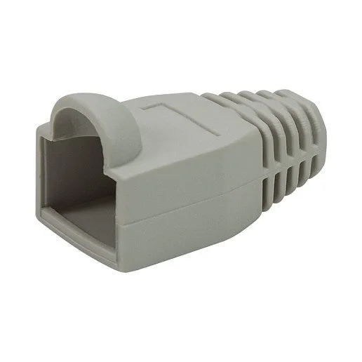 Modular RJ45 Plug Cable Boot 6.5mm GREY, 50pcs — image 1