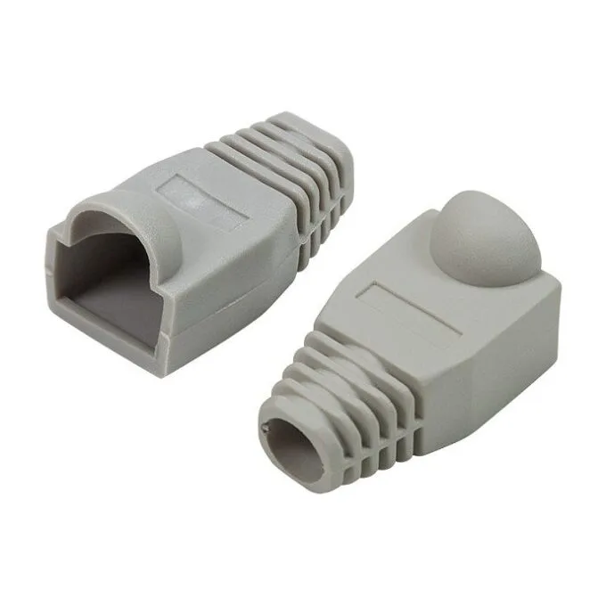 Modular RJ45 Plug Cable Boot 6.5mm GREY, 50pcs — image 2
