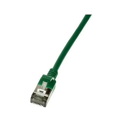 Patch cable Cat.6A TPE SlimLine green 1,0m — image 1