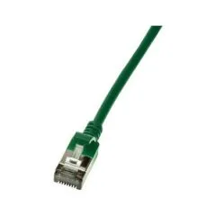 Patch cable Cat.6A TPE SlimLine green 3,0m