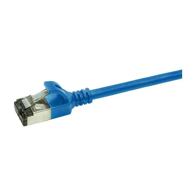 Patch cable Cat.6A TPE SlimLine blue 0,5m — image 2