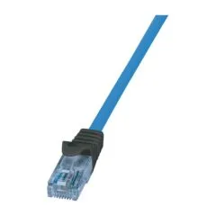 Cat.6A Premium Patch Cable 10G / POE / HDBT, blue, 1 m