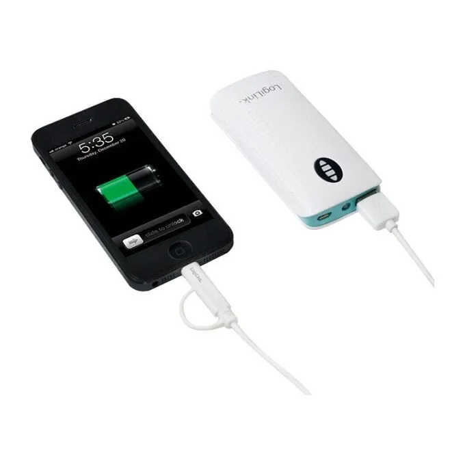USB 2.0 cable, USB-A/M to Micro-USB + Lightning/M, white, 1 m — image 3