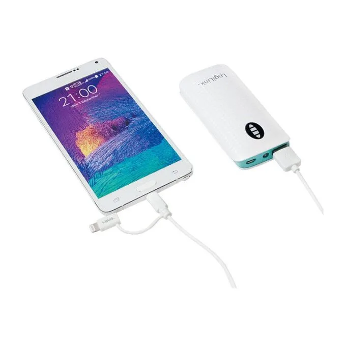 USB 2.0 cable, USB-A/M to Micro-USB + Lightning/M, white, 1 m — image 4