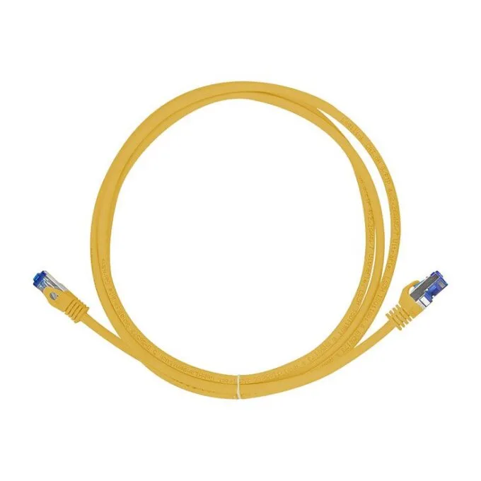 Patch cable Cat.6A S/FTP Ultraflex GHMT certified, yellow 0.25m — image 4