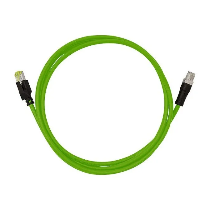 M12 CAT6A Industrial Patch Cable, PUR, M12 X-coded to RJ45, 0,25 m — image 4