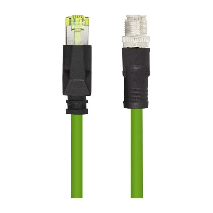 M12 CAT6A Industrial Patch Cable, PUR, M12 X-coded to RJ45, 20 m — image 5