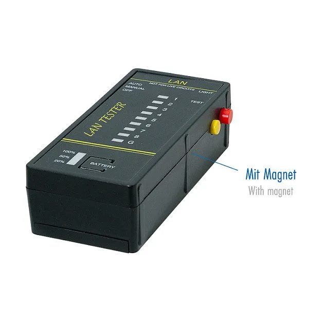 Cable Tester LANtest & PoE Finder with magnet & lighting — image 4