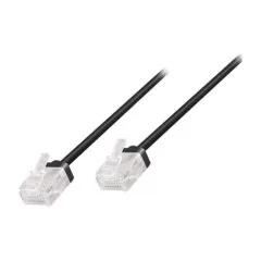 Patch Cable Cat.6A U/UTP Slim High-Flex, black 2,00 m