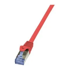 Logilink Patch Cable Cat.6A S/FTP red 0,50m, PrimeLine