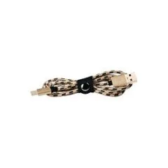 Logilink USB 2.0 Type-C cable, C/M to A/M, nylon, black/gold, 2 m