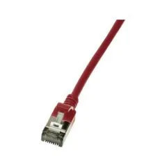 Logilink Patch cable Cat.6A TPE SlimLine red 0,5m