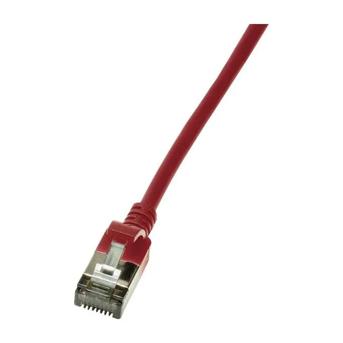 Logilink Patch cable Cat.6A TPE SlimLine red 3,0m — image 1