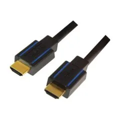 Logilink HDMI cable, A/M to A/M, 4K/60 Hz, certified, black/blue, 3 m