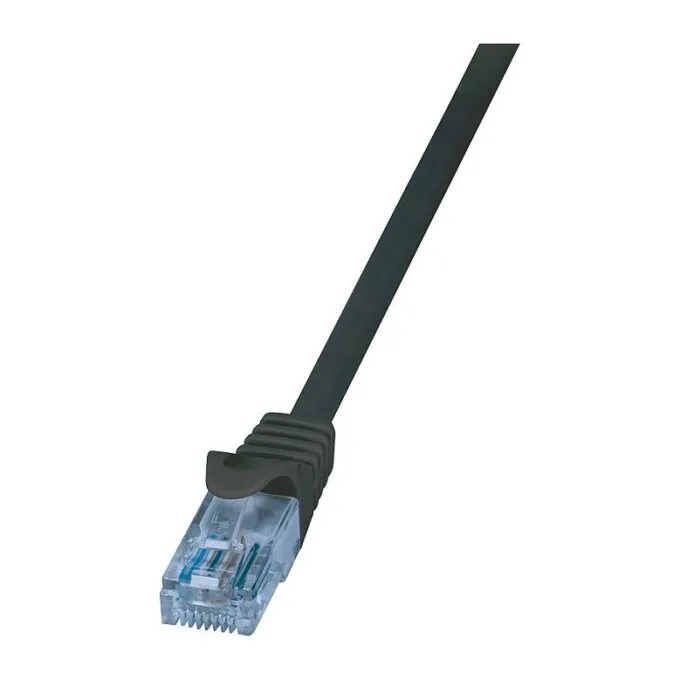 Logilink Patch Cable Cat.6A U/UTP, black, 0,25m — image 1