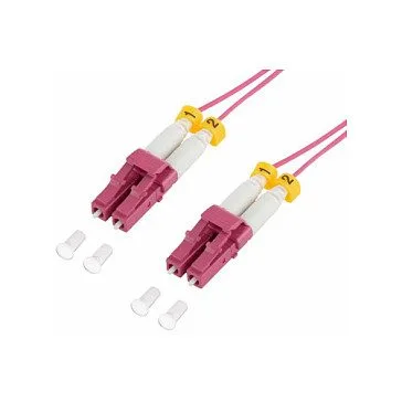 Logilink Super slim OM4 fiber patch cord LC-LC duplex, 7.5 m — image 1