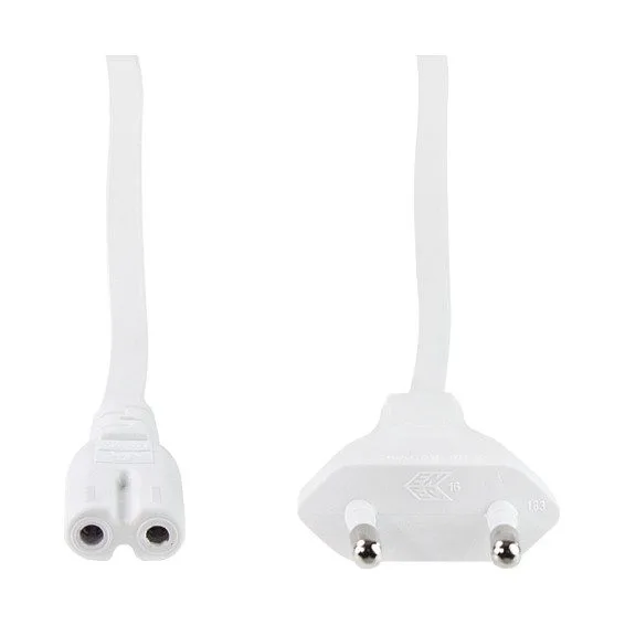 Logilink Power cable, CEE 7/16 to IEC C7, white, 1.8 m — image 2