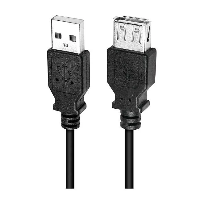 Logilink USB 2.0 cable, USB-A/M to USB-A/F, black, 2 m — image 2