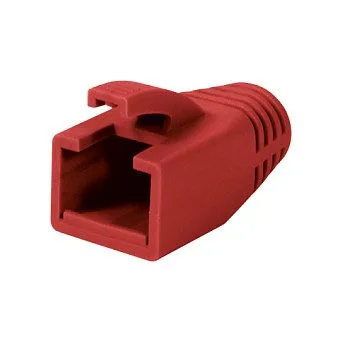 Logilink Modular RJ45 Plug Cable Boot 8mm red, 50pcs — image 2