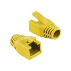 Logilink Modular RJ45 Plug Cable Boot 8mm yellow, 50pcs