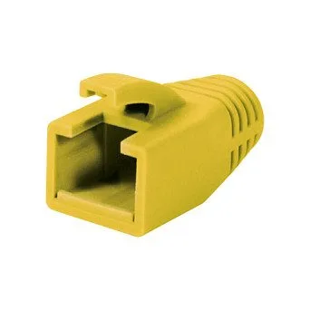Logilink Modular RJ45 Plug Cable Boot 8mm yellow, 50pcs — image 2