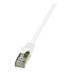 Logilink Patch Cable Cat.6 F/UTP, white, 0,25m, EconLine
